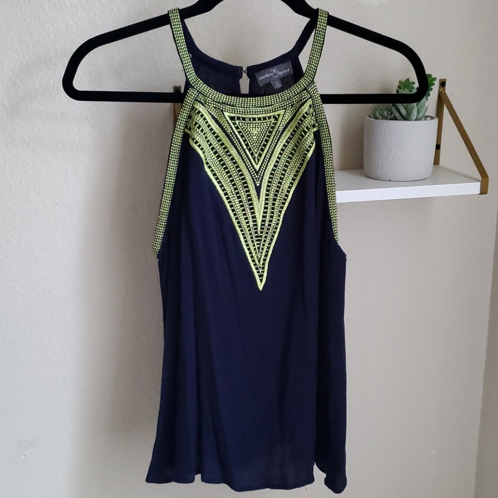 ⛵ Navy Blouse | Market & Spruce Size M